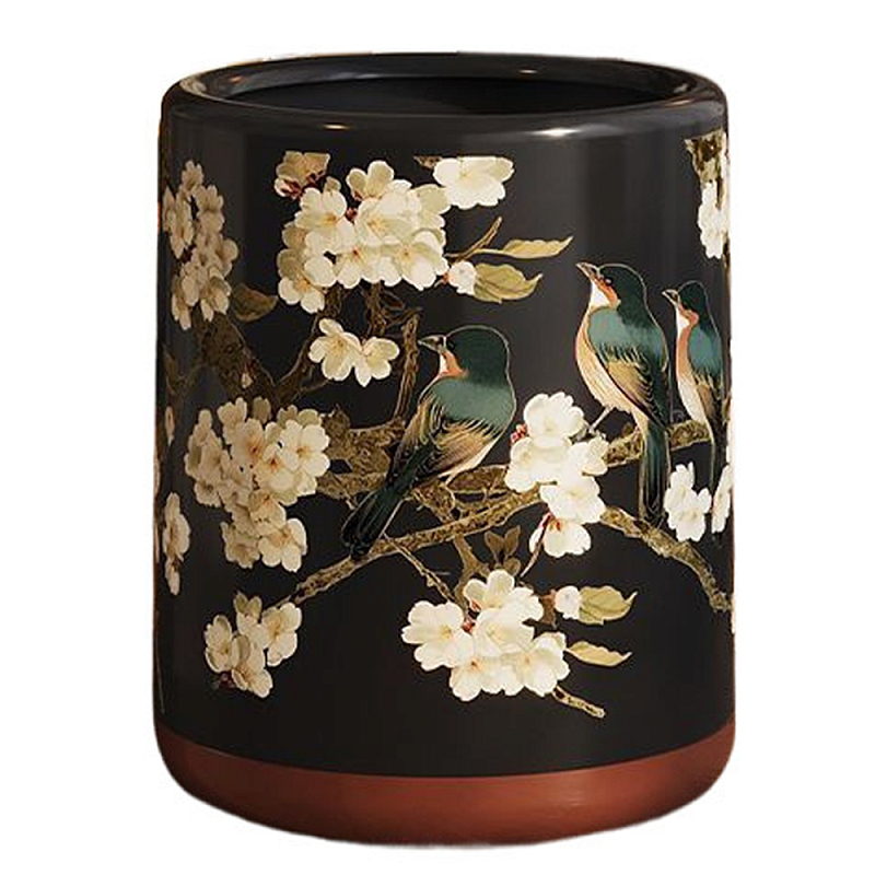 Мусорное ведро в китайском стиле Flower Trash Can Мульти Мусорное ведро в китайском стиле Flower Trash Can Мульти в Костроме | Loft Concept