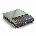 Постельное белье из сатина с принтом треугольники 150х200 см Triangular Dreams варинант исполнения - 1 | Loft Concept в Костроме