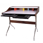 Письменный стол с 2-мя чёрными выдвижными ящиками и нишей с цветными разделителями Ballan варинант исполнения - 3 | Loft Concept в Костроме