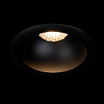 Встраиваемый спот светодиодный круглый черного цвета с углублением Ombra Lux  варинант исполнения - 1 | Loft Concept в Костроме