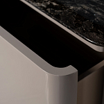 Тумба под телевизор с мраморной столешницей Presentability варинант исполнения - 4 | Loft Concept в Костроме