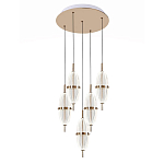 Люстра подвесная с прозрачными фактурными плафонами Reflection of Light варинант исполнения - 1 | Loft Concept в Костроме