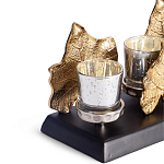 Подсвечник Cozy Light с декором кленовыми листьями варинант исполнения - 2 | Loft Concept в Костроме