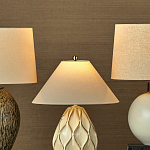 Настольная лампа с волнистым узором и абажуром в форме конуса Macrame варинант исполнения - 4 | Loft Concept в Костроме