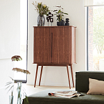 Буфет с двумя раздвижными дверцами Toinette Brown Wooden Cupboard варинант исполнения - 7 | Loft Concept в Костроме