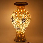 Настольная лампа из перламутра в виде вазы Indonesian Vase варинант исполнения - 2 | Loft Concept в Костроме