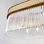 Люстра подвесная овальная со стеклянными трубками Длина 100 см Nembus варинант исполнения - 4 | Loft Concept в Костроме