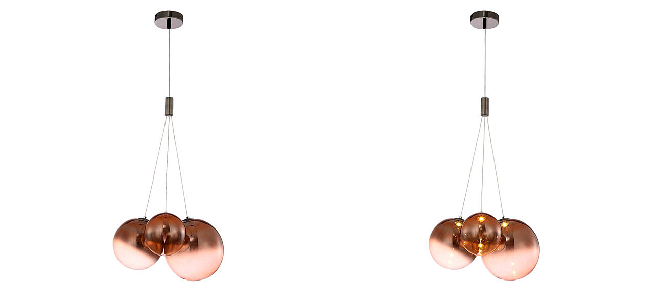 Светильник подвесной медь Balls Lamp Светильник подвесной медь Balls Lamp - Loft-Concept в Костроме