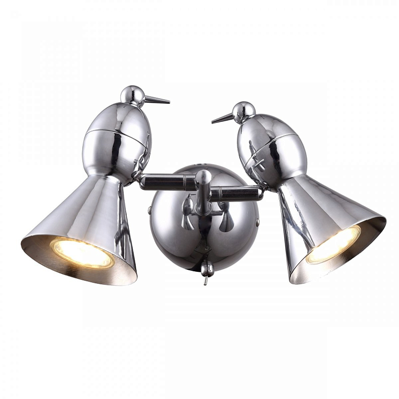 Бра Atelier Areti Alouette two Wall Lamp chrome Хром Бра Atelier Areti Alouette two Wall Lamp chrome Хром в Костроме | Loft Concept