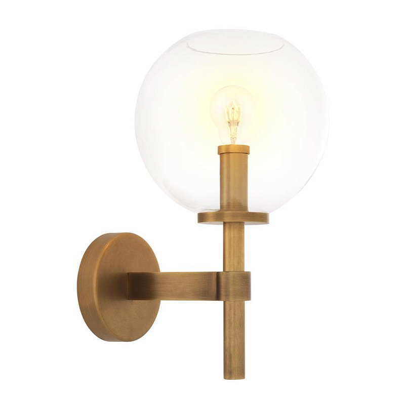 Бра Wall Lamp Jade Латунь Прозрачный (Transparent) Бра Wall Lamp Jade Латунь Прозрачный (Transparent) в Костроме | Loft Concept