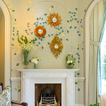 Обои ручная роспись Gingko Colourway SC-237 on grey painted Xuan paper варинант исполнения - 2 | Loft Concept в Костроме