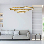 Люстра подвесная с 3-мя ассиметричными светодиодными лампами Golden Current варинант исполнения - 2 | Loft Concept в Костроме