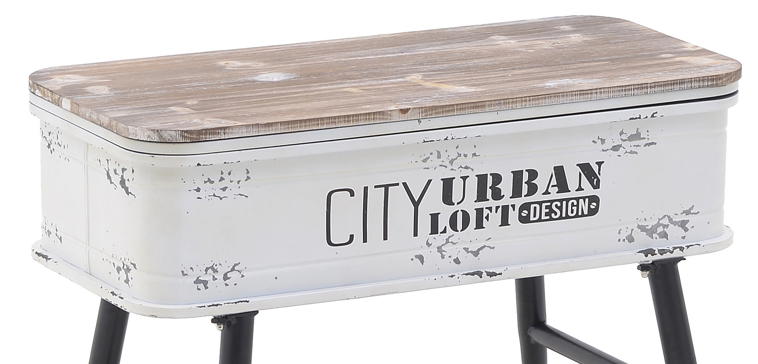Приставной стол City Urban Loft Design Table white Приставной стол City Urban Loft Design Table white - Loft-Concept в Костроме