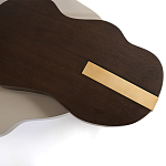 Кофейный стол со столешницей волнистой формы Gale Curved Coffee Table варинант исполнения - 1 | Loft Concept в Костроме