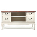 ТВ-тумба из массива берёзы с ящиками и открытыми полками Interiors Romance варинант исполнения - 1 | Loft Concept в Костроме