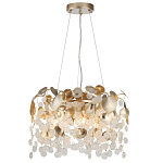 Люстра с декоративными подвесками из прозрачного стекла в форме монеток FAIRYTREE Light варинант исполнения - 3 | Loft Concept в Костроме