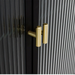 Сервант четырехдверный с рифленым стеклом The Keeper варинант исполнения - 3 | Loft Concept в Костроме