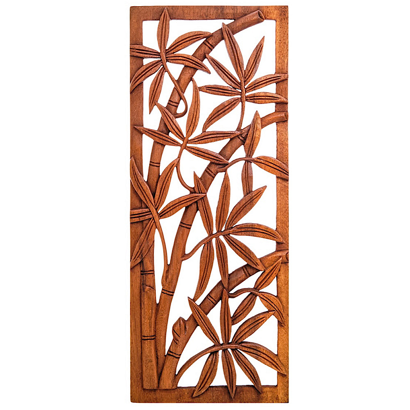 Панно из дерева Bamboo Panel With Trees Коричневый в Костроме | Loft Concept 
