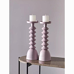 Подсвечник фигурный розовый Bright Accent 36 см варинант исполнения - 3 | Loft Concept в Костроме