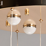 Люстра каскадная с 10-ю прозрачными плафонами Wave Line варинант исполнения - 11 | Loft Concept в Костроме