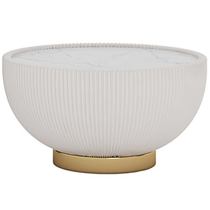 Круглый кофейный стол Ruelly White Coffee Table