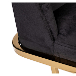 Стул обеденный велюровый черный с золотым каркасом Nobility варинант исполнения - 3 | Loft Concept в Костроме