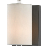 Бра на прозрачном штативе с тканевым абажуром в форме цилиндра Conciseness варинант исполнения - 1 | Loft Concept в Костроме