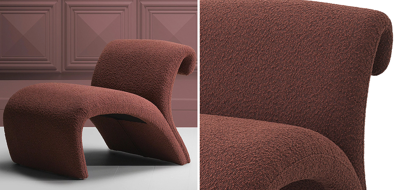 Кресло Eichholtz Chair Vignola Boucle Rouge Кресло Eichholtz Chair Vignola Boucle Rouge - Loft-Concept в Костроме