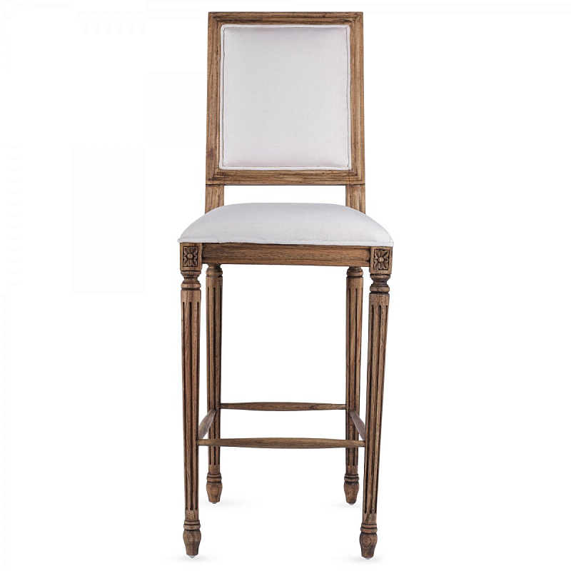 Барный стул JACOB bar stool Avory Linen Дерево Акация ivory ( слоновая кость ) Барный стул JACOB bar stool Avory Linen Дерево Акация ivory ( слоновая кость ) в Костроме | Loft Concept
