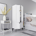Комод белый с 4-мя дверцами на металлических ножках SPARK MULTIPURPOSE CABINET WHITE варинант исполнения - 6 | Loft Concept в Костроме