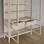 Витрина Primo со стеклянными фасадами и буфетом шпон Светлый дуб варинант исполнения - 5 | Loft Concept в Костроме