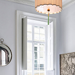 Люстра с тканевым плафоном и зелёной кисточкой Green Tassel варинант исполнения - 1 | Loft Concept в Костроме