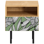 Прикроватная тумба с изображением на ящике Elise Nightstand варинант исполнения - 10 | Loft Concept в Костроме