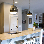 Подвесной светильник с круглым белым плафоном в индустриальном стиле Feiss варинант исполнения - 6 | Loft Concept в Костроме