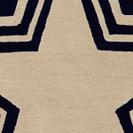 Дизайнерский ковер в виде звезды Poltronova Tappeto Stellina  Navy Blue Grey Rug варинант исполнения - 5 | Loft Concept в Костроме