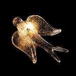 Бра с прозрачной стеклянной фигуркой птички Serip Voa варинант исполнения - 6 | Loft Concept в Костроме