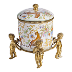 Шкатулка на ангелах из фарфора с бронзовыми элементам Eden Garden варинант исполнения - 2 | Loft Concept в Костроме