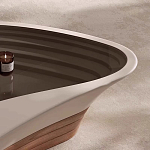 Журнальный столик фигурный со стеклянной столешницей Table Drop варинант исполнения - 4 | Loft Concept в Костроме