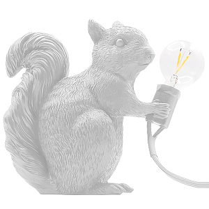 Настольная лампа белка White Squirrel Lamp