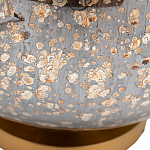 Настольная лампа c бежевым абажуром на круглом стеклянном основании Soft Pastel Light варинант исполнения - 1 | Loft Concept в Костроме