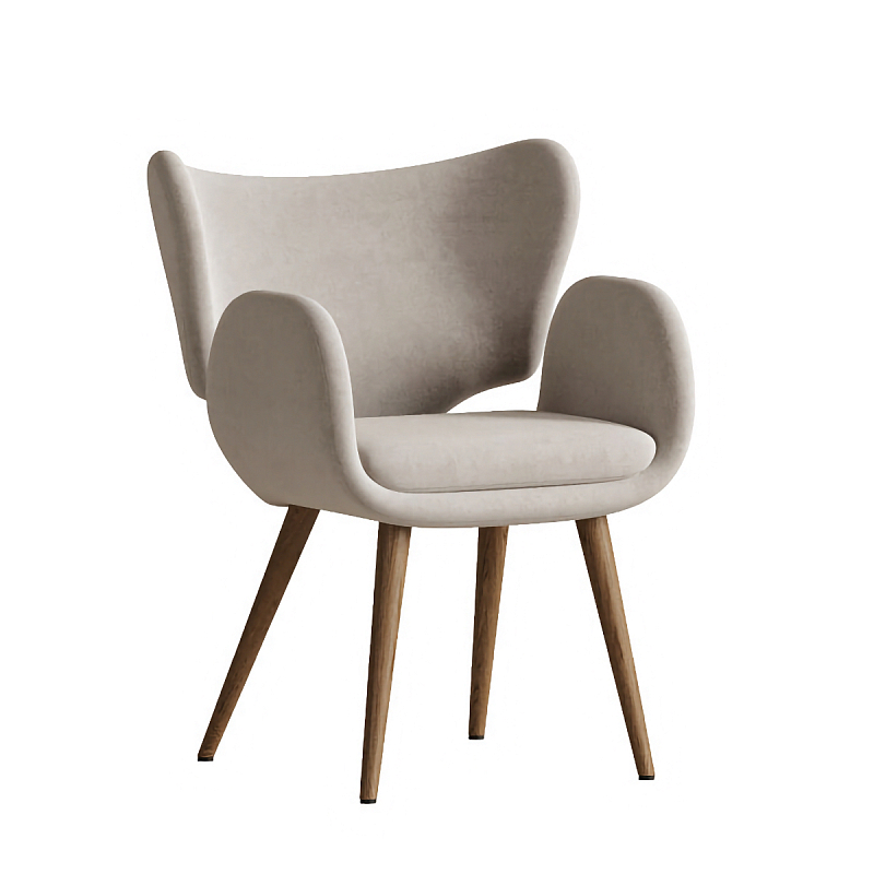 Стул Madina White Белый Коричневый в Костроме | Loft Concept 