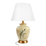 Настольная лампа бежевая с изображением птиц Slip Away варинант исполнения - 7 | Loft Concept в Костроме