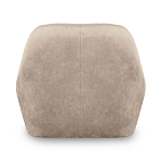 Барный стул со спинкой и подлокотниками на 4-х коричневых деревянных ножках Бежевый Велюр Ava Charm варинант исполнения - 3 | Loft Concept в Костроме