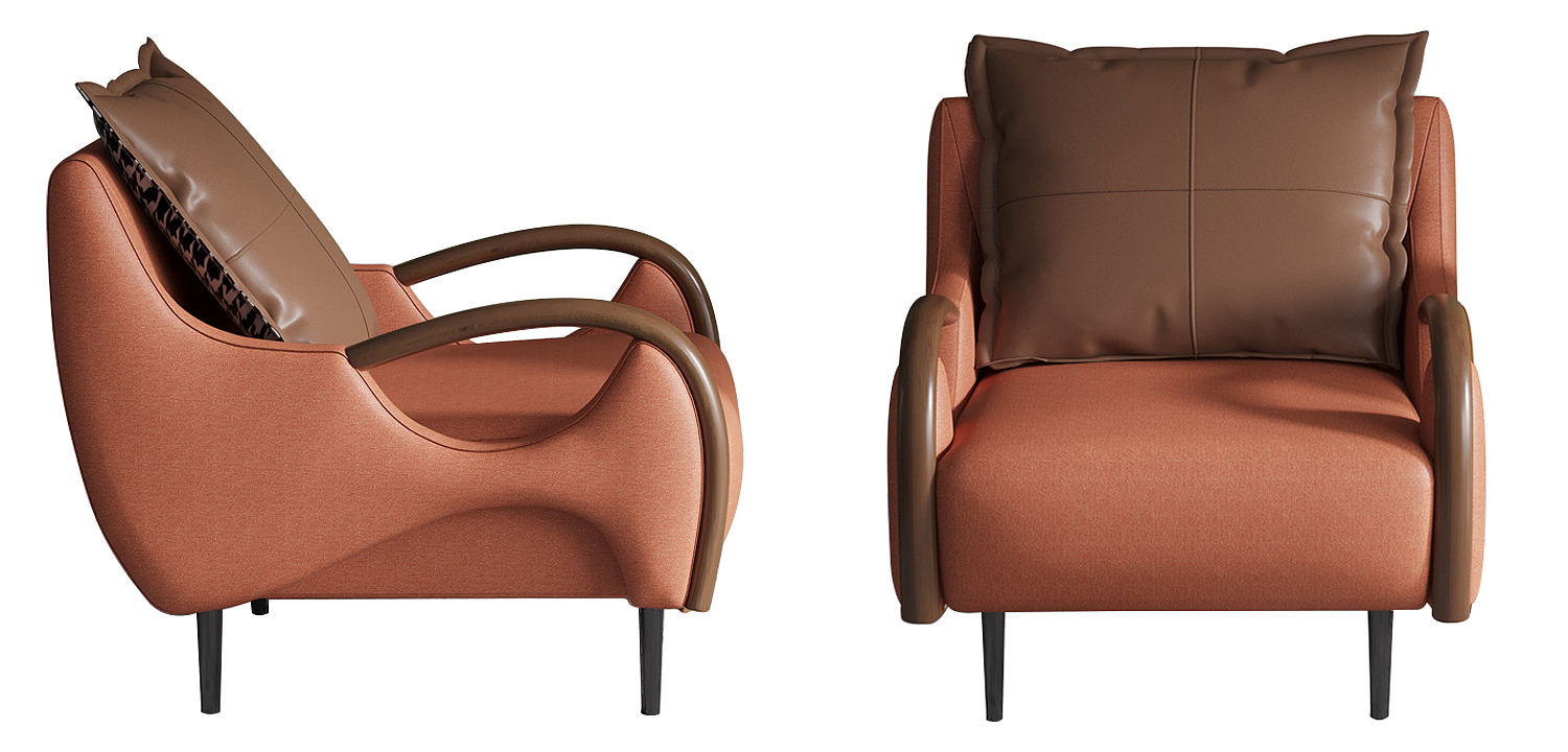 Кресло Oliwier Orange Armchair Кресло Oliwier Orange Armchair - Loft-Concept в Костроме