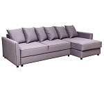 Диван трехместный раскладной Giorgio Sofa серый варинант исполнения - 1 | Loft Concept в Костроме