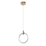 Подвесной светильник светодиодный в виде кольца Lighting Rings Gold варинант исполнения - 1 | Loft Concept в Костроме