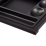 Письменный стол с 2-мя чёрными выдвижными ящиками и нишей с цветными разделителями Ballan варинант исполнения - 5 | Loft Concept в Костроме