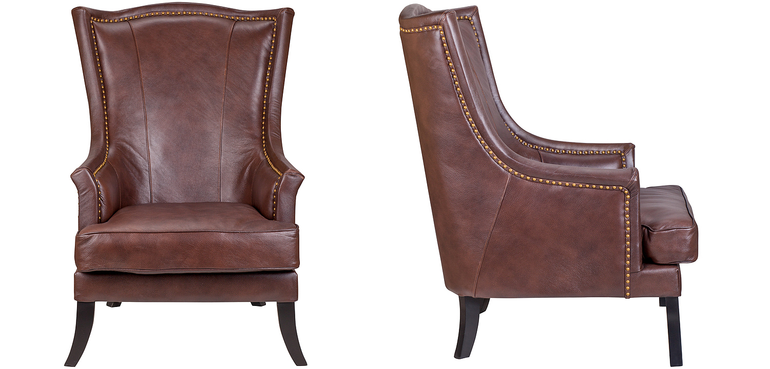 Кресло Gregoir Armchair light натуральная кожа Кресло Gregoir Armchair light натуральная кожа - Loft-Concept в Костроме