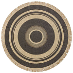 Ковер из комбинированного состава с узором Circles of goodness варинант исполнения - 1 | Loft Concept в Костроме