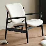 Кресло с каркасом и ножками из древесины и мягкими сиденьем и спинкой Venice варинант исполнения - 2 | Loft Concept в Костроме